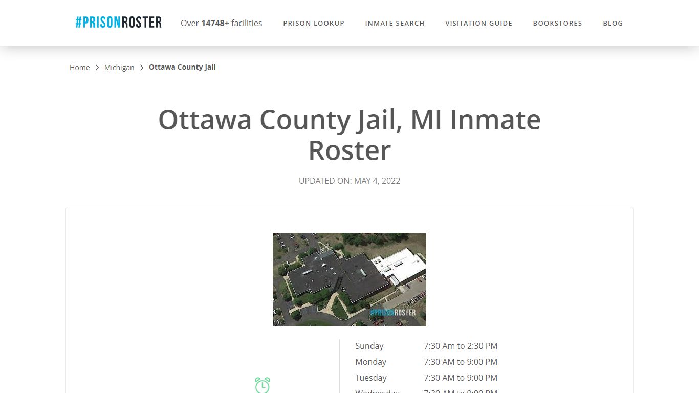 Ottawa County Jail, MI Inmate Roster